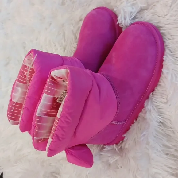 UGG Kid's Bailey Bow Maxi Winter Boots Pink NWOB Multi Sizes