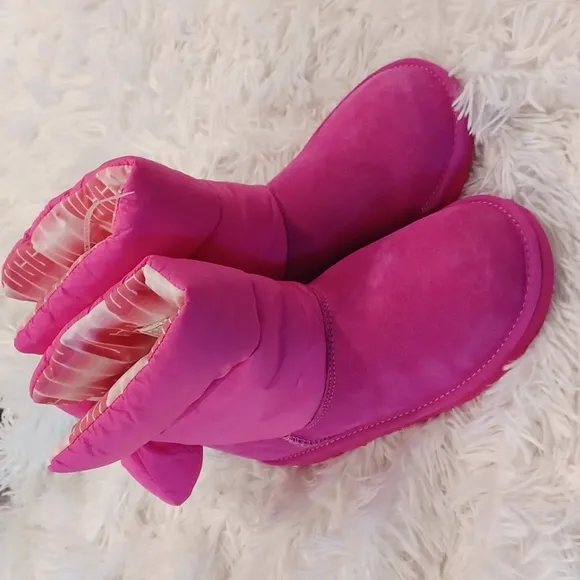 UGG Kid's Bailey Bow Maxi Winter Boots Pink NWOB Multi Sizes