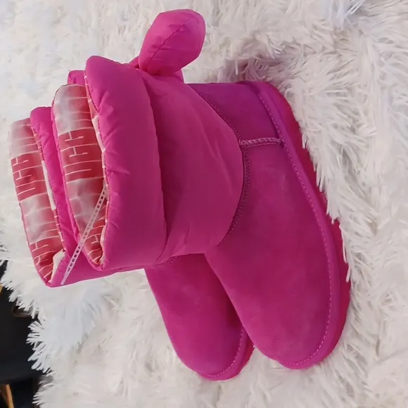 UGG Kid's Bailey Bow Maxi Winter Boots Pink NWOB Multi Sizes
