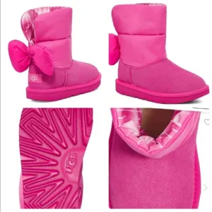 UGG Kid's Bailey Bow Maxi Winter Boots Pink NWOB Multi Sizes