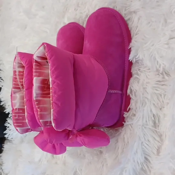 UGG Kid's Bailey Bow Maxi Winter Boots Pink NWOB Multi Sizes