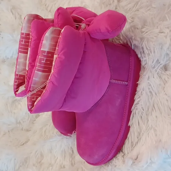 UGG Kid's Bailey Bow Maxi Winter Boots Pink NWOB Multi Sizes