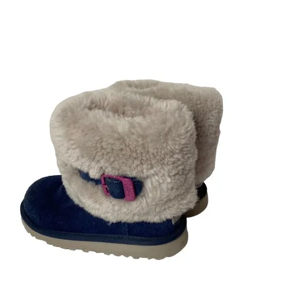 Ugg little kids children winter boots blue size 12