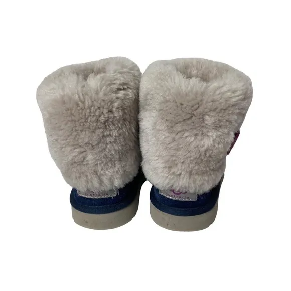 Ugg little kids children winter boots blue size 12