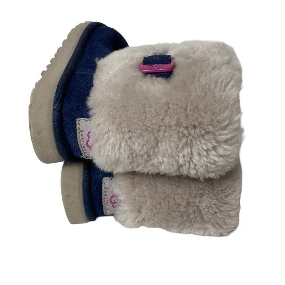 Ugg little kids children winter boots blue size 12