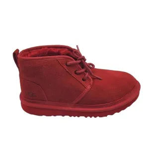 Ugg Mens Neumel Samba Red Shearling Suede Boots Size 6