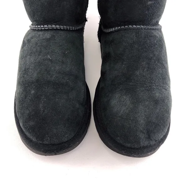 UGG Mini Brigette Knit Bow Sheepskin Winter Boots 9