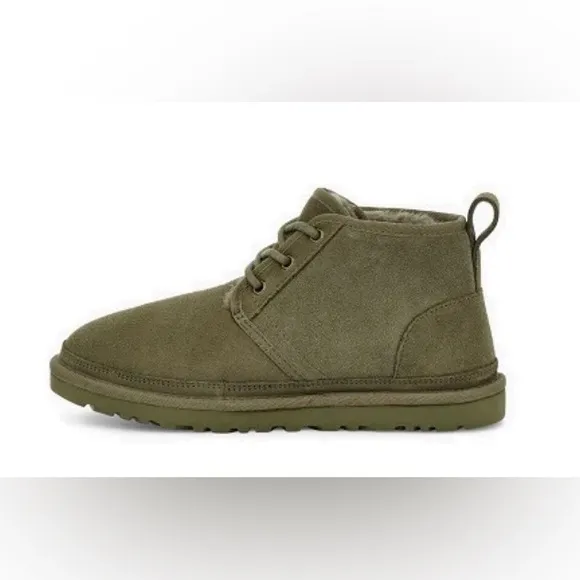 UGG Neumel Booties Suede Furry Inner Burnt Olive 38 Size 7 Women’s Boots EUC