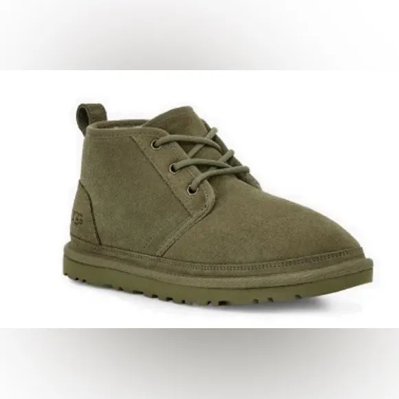 UGG Neumel Booties Suede Furry Inner Burnt Olive 38 Size 7 Women’s Boots EUC