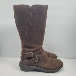 UGG Rosen Women's Brown Leather Riding Lined Winter Boots S/N1005450 US Size 6