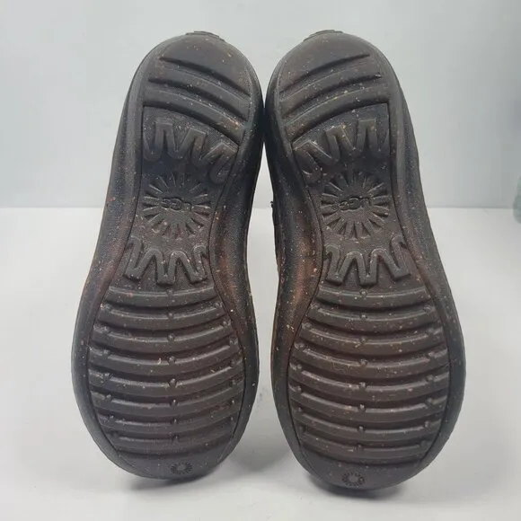 UGG Rosen Women's Brown Leather Riding Lined Winter Boots S/N1005450 US Size 6