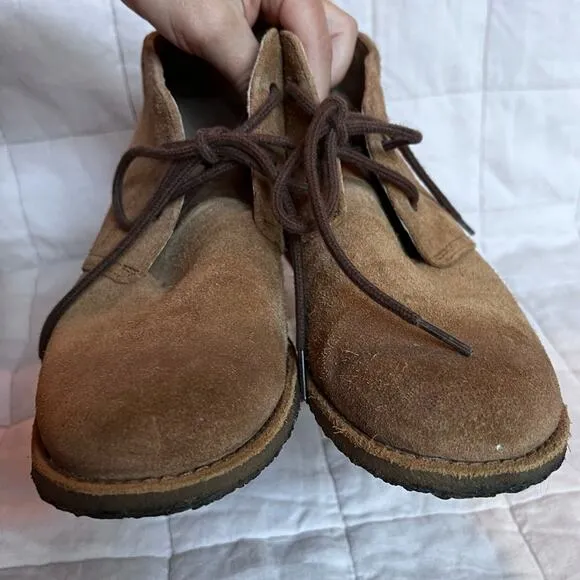 UGG Tan Suede Lace Up Boots - Mens 7