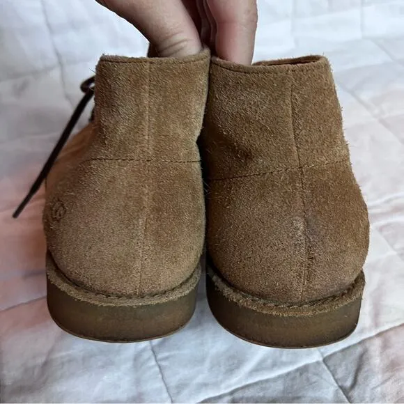 UGG Tan Suede Lace Up Boots - Mens 7