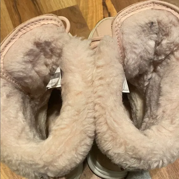 UGG Tan Winter &amp; Rain Boots with Faux Fur Lining