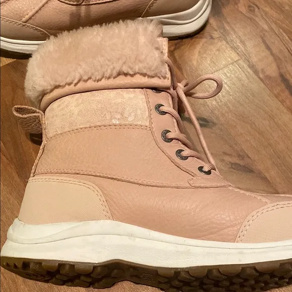 UGG Tan Winter &amp; Rain Boots with Faux Fur Lining