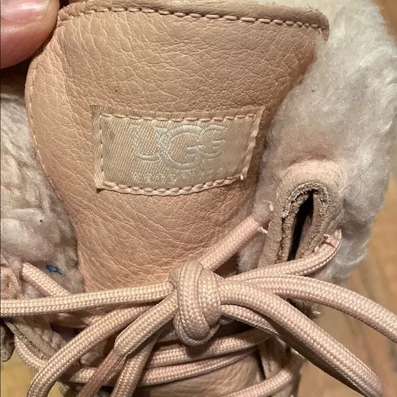 UGG Tan Winter &amp; Rain Boots with Faux Fur Lining