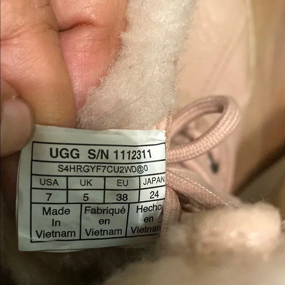 UGG Tan Winter &amp; Rain Boots with Faux Fur Lining