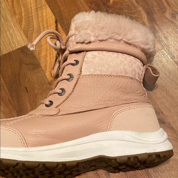 UGG Tan Winter &amp; Rain Boots with Faux Fur Lining