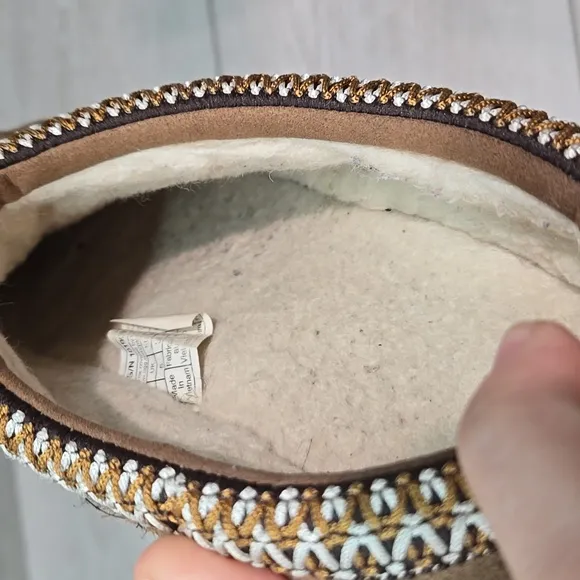 UGG Women Suede Sheepskin Slippers Shoes Sz 6 Mule Clog