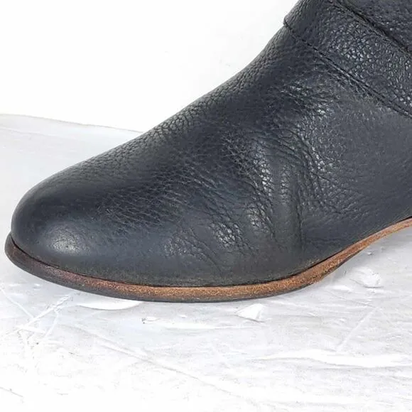Ugg Women’s Channing US9 Leather Black Harness Equestrian Tall Riding Boots
