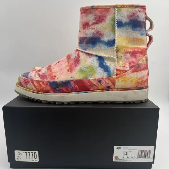 UGG x OVADIA Classic Mini Tie-Dye Boots - Ugg Slipper Boots - Men's Size 12