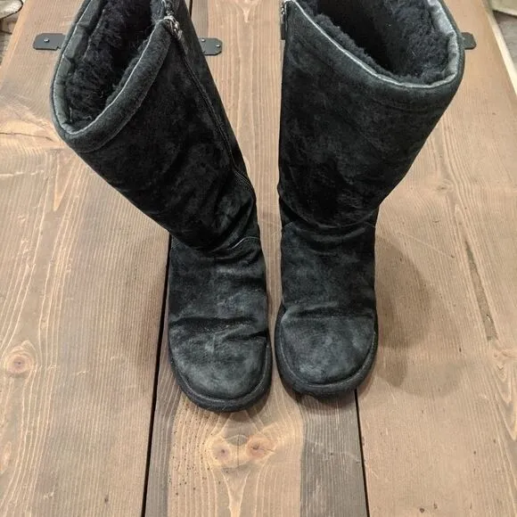 UGG Australia black Kenley sheepskin 1890 boots 7