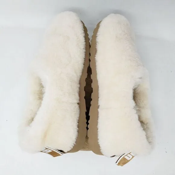 UGG Classic Cozy Bootie Womens 8 Natural Shearling Lined Clog Slipper Shoes