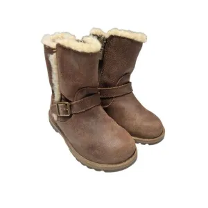 UGG Kids Brown with Sheepskin Winter Girls Toddler Boots size 7