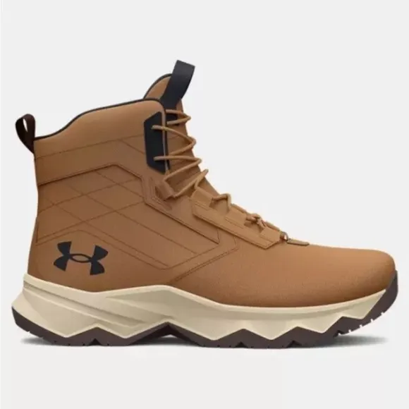 Under Armour Men’s UA Stellar G2 6&quot; Tactical Duty Brown Hiking Boots Men 11.5