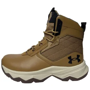 Under Armour Stellar G2 Size 4 Youth Brown Tactical Combat Boots Hiking Outdoor