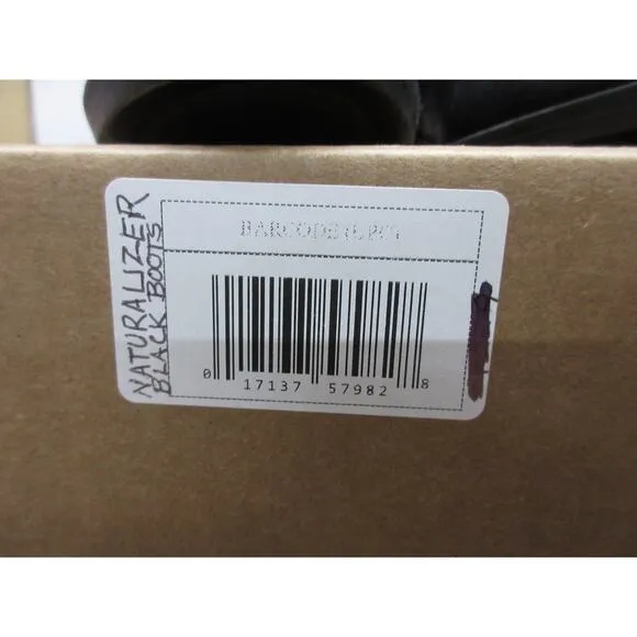 USED Naturalizer Women's Rena Knee High Riding Boot , Black Leather, Size 9 W