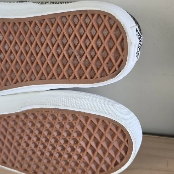 Vans 8 NEW Classic Slip On Metallic Gold Dots Low Top Sneakers SK8 Shoes 9.5