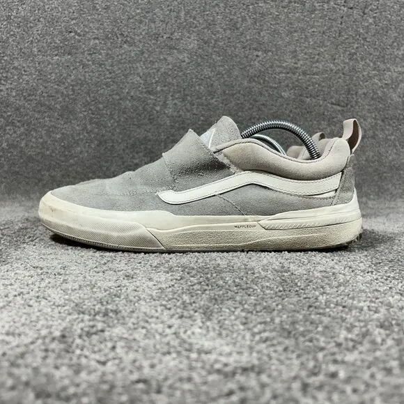 Vans Kyle Walker Pro 2 Gray Suede Hook &amp; Loop Skateboarding Shoes Men's Sz 10.5