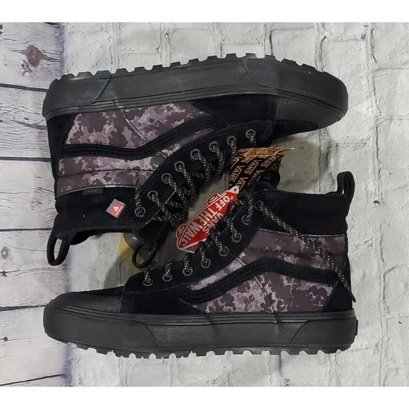 Vans SK8-Hi MTE 2 Black Camo Winter Hiking Boots MENS SIZE 8