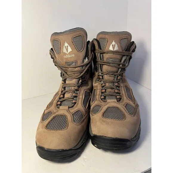 Vasque Boots Mens 14 Breeze 7466 Brown Leather Gore-Tex Hiking Leather Mesh Work