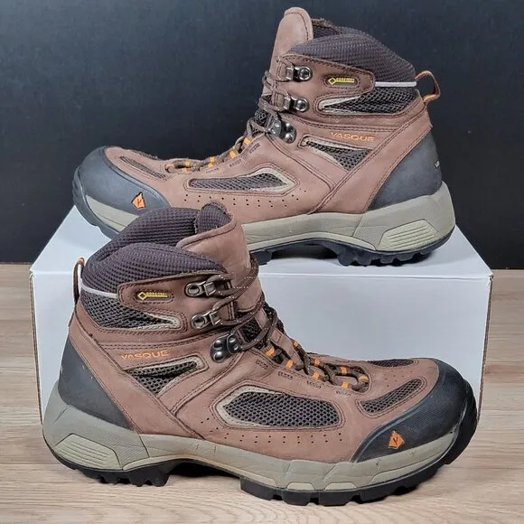 Vasque Breeze 2.0 GTX Boots Mens Size 11 Brown Black Hiking Outdoor Waterproof