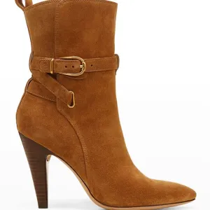 VERONICA BEARDSohelia Strap Suede High Heel Boots size 7.5 NWOT