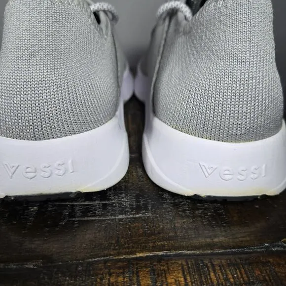 Vessi Everyday Sneaker Womens Size 8 Waterproof Shoes Sneakers Mist Grey White