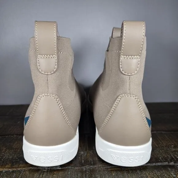 Vessi Weekend Chelsea Mens Size 10 Waterproof Shoes Sneakers Shiitake Brown