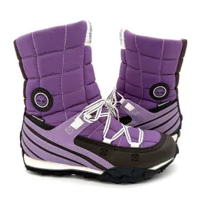 VGUC Timberland Outdoor Performance Quilted Waterproof Snow Boots In Purple 8M
