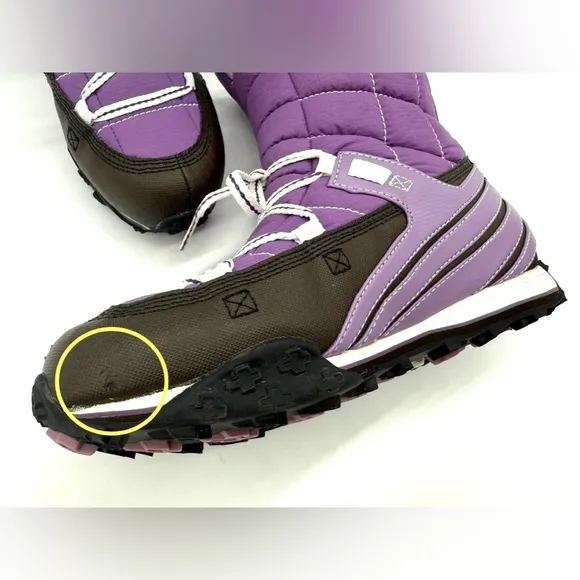 VGUC Timberland Outdoor Performance Quilted Waterproof Snow Boots In Purple 8M