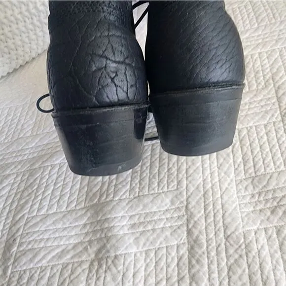 Vibram southwest Cowboy rodeo embroidery leather boots