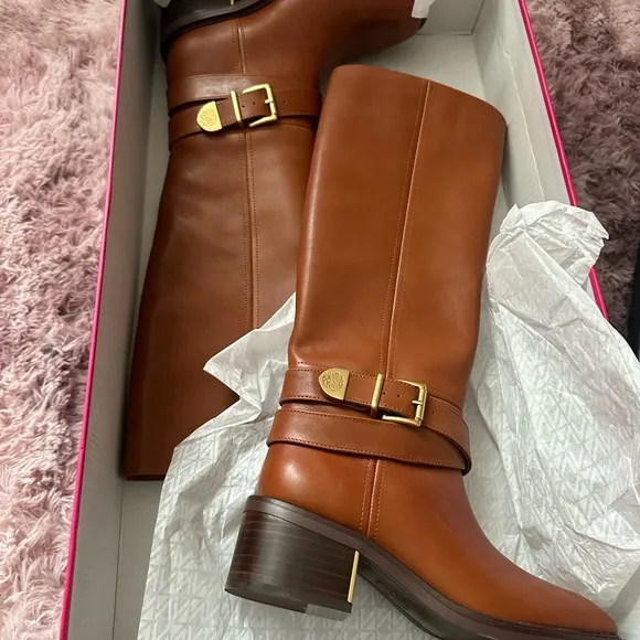Vince Camuto Brown Over the Knee Boots with Equestrian Style