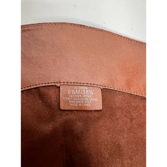 Vince Camuto Jaran Leather Buckle Riding Boots Womens Size 8.5