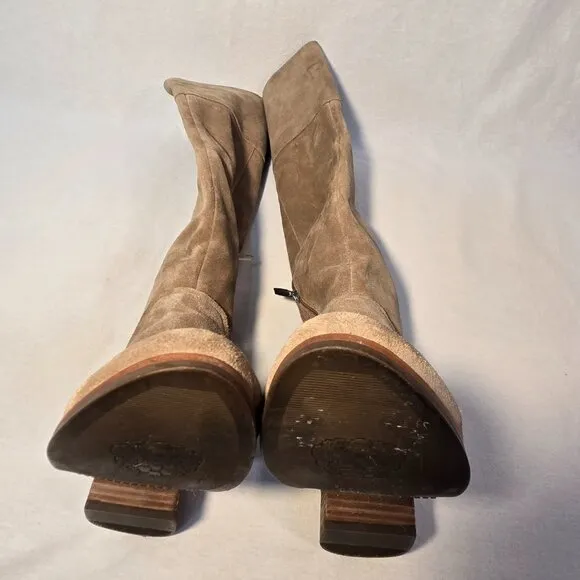 VINCE CAMUTO KOCHELDA Festival Equestrian TAN Suede Over The Knee Boots Size 11M
