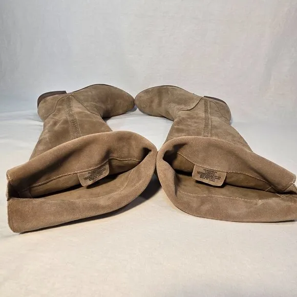 VINCE CAMUTO KOCHELDA Festival Equestrian TAN Suede Over The Knee Boots Size 11M