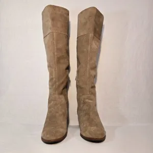 VINCE CAMUTO KOCHELDA Festival Equestrian TAN Suede Over The Knee Boots Size 11M