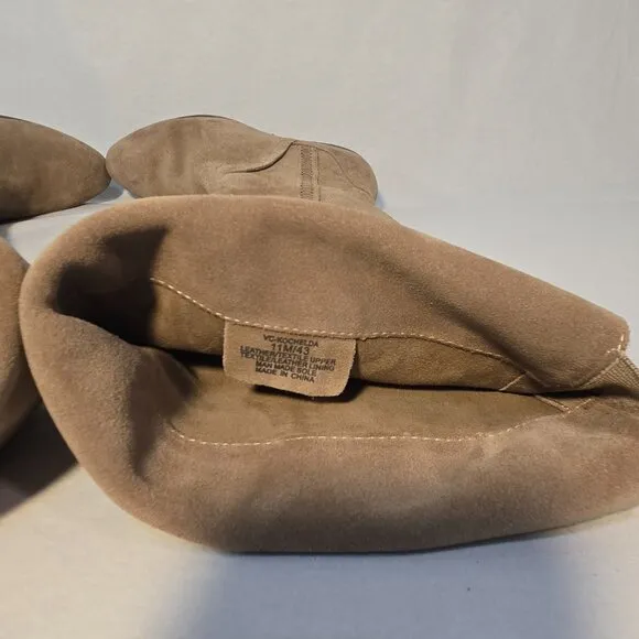 VINCE CAMUTO KOCHELDA Festival Equestrian TAN Suede Over The Knee Boots Size 11M