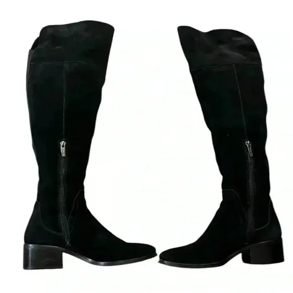 VINCE CAMUTO Kochelda Over the Knee Boot Black Suede Size 8