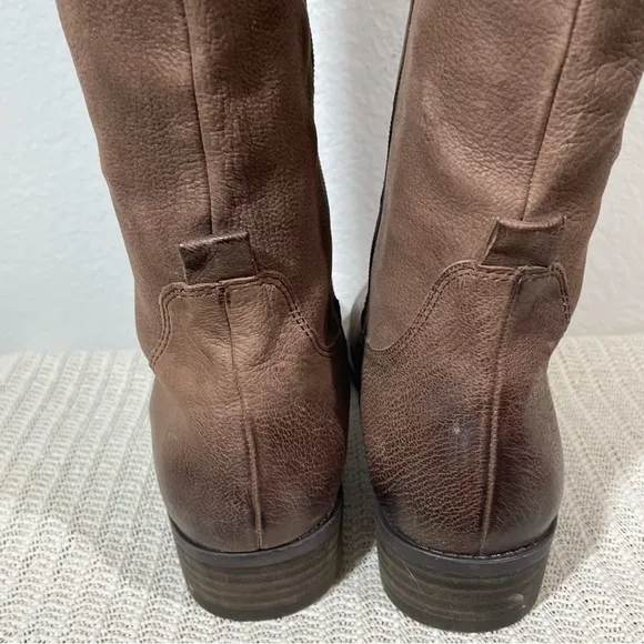 Vince Camuto Patamina Leather Tall Equestrian Riding Boots 9